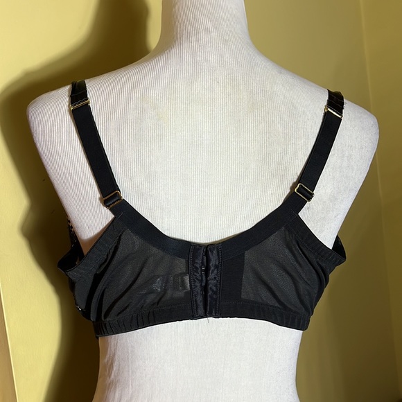 CACIQUE Size 42DDD Black Lace Nude Illusion Pad Bra PushUp Underwire SEXY $58NEW - Picture 4 of 12